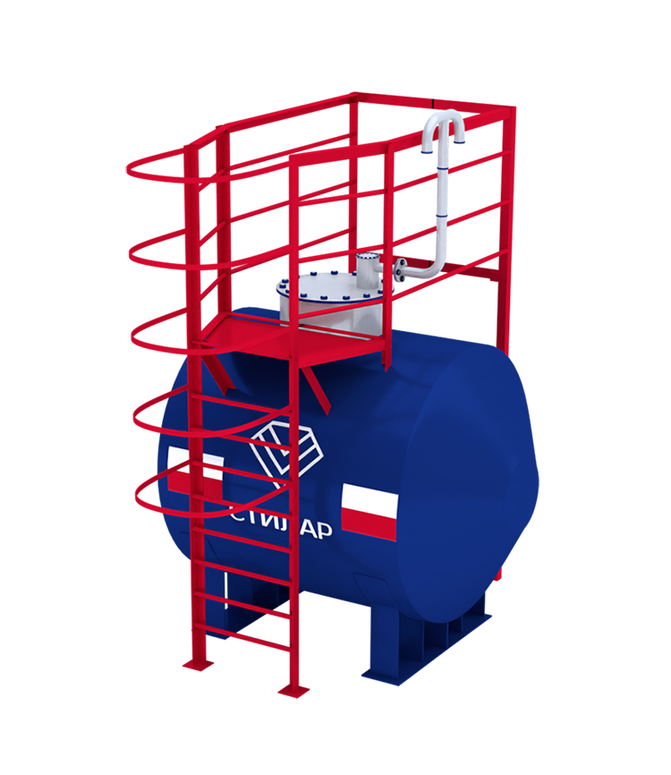 Горизонтальный резервуар РГСН для сточных вод 3 м³ от завода-производителя